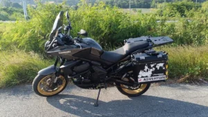 Kawasaki Versys 650 2013 rental bike left side profile in Hua Hin