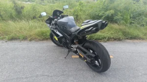 Yamaha R1 2008 rental Thailand back left angle